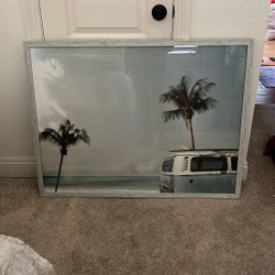 Large Glass Framed Photo