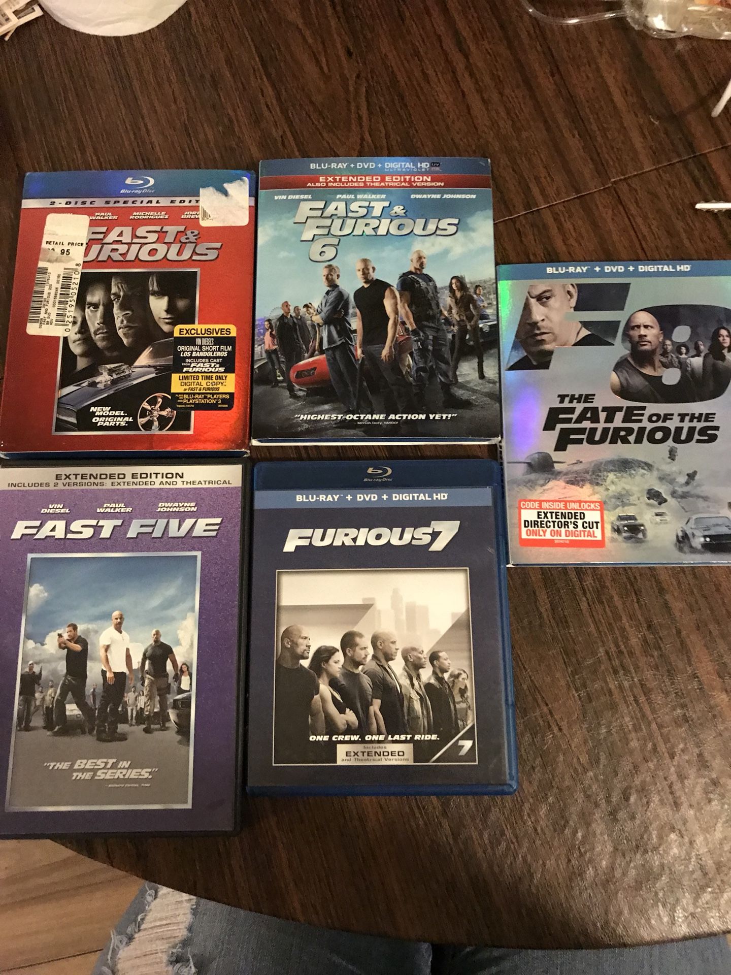 Fast & Furious DVD Blue Rays