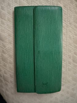 Vintage LV Green EPI long wallet