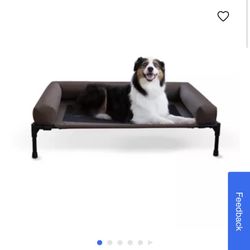 Dog Bed /Original Bolster Pet Cot Elevated Mesh Bed with Removable Bolsters