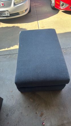 Modern Oversized Ottoman – Blue – Great Condition