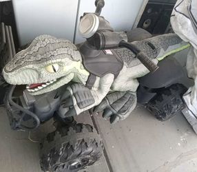 Jurassic World Park Electric Dino Rider 12v Power Wheels Scooter Quad