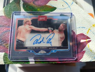 REINIER DE RIDDER 2025 Topps Chrome UFC Auto RC #CRA-RR  Middleweight 🌟🔥