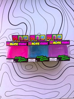 Needoh Nice Cube Bundle (Pink, Blue and Purple)