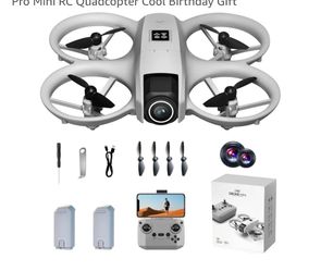 Drone with HD Camera for Beginners Adults, Under 249g Lightweight Mini Drones with Body Lights 360° Rolling One-Key Takeoff/Landing, Headless Mode, I1