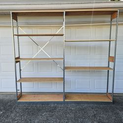 Tall Commercial Grade Shelving Unit With Adjustable Shelves Garage Basement Warehouse Storage 