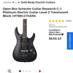 Schecter C1 Platinum Electric Guitar And Amp