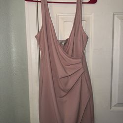 Pink Mini Wrapped Dress 