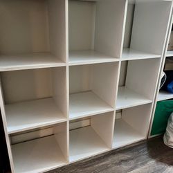 FREE Pair Of 3x3 White Cube Storage Shelves 