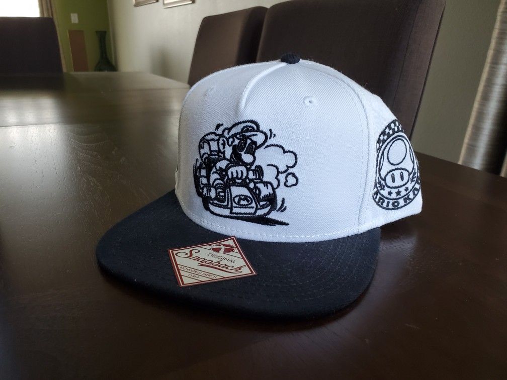 Mario Kart Embriodered Hat, Nintendo Mario Kart 8, New