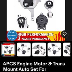 Engine Motor & Trans Mount Auto Set For 2007-2017 Nissan Altima 2.5L CVT