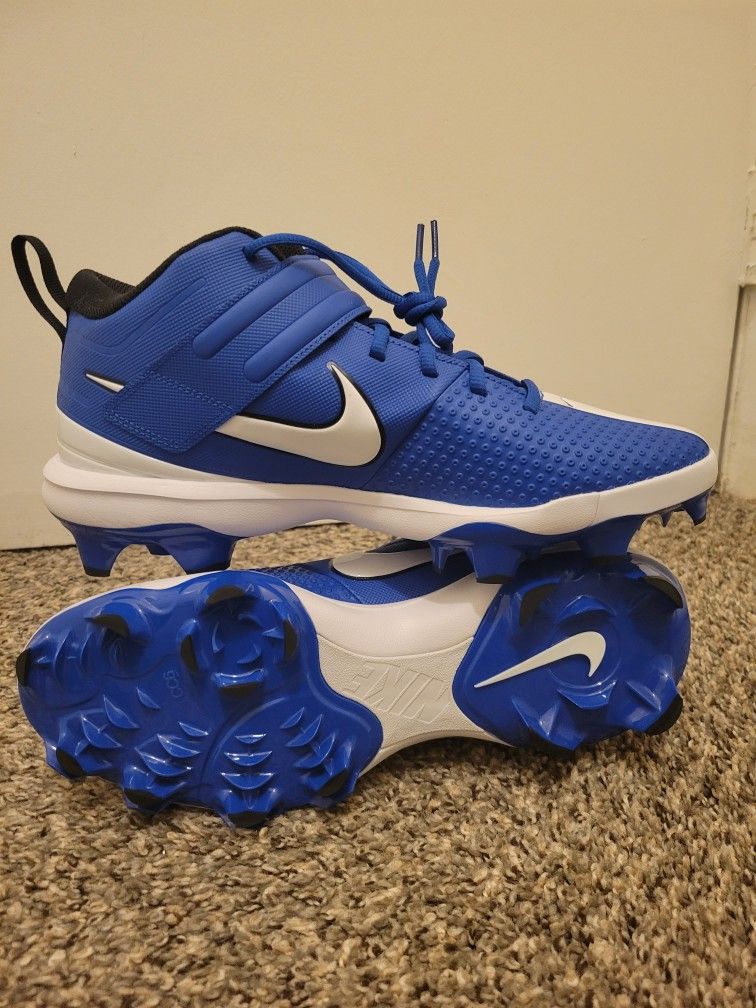 new nike force trout 7 pro mcs blue black white mens size  display picture 3
