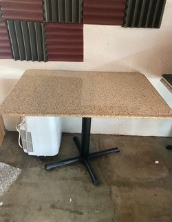 Restaurant Tables Granite Top & Chairs