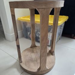 Wood Side Table