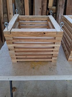 Hanging planter boxes