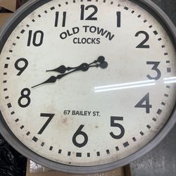 Gray Home Decor Clock 