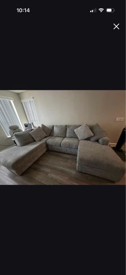 Grey sofas