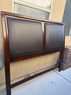 Queen size bed frame with head board and two night stands