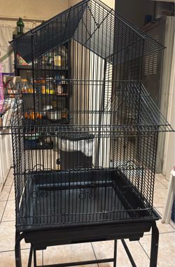 BIG BLACK  BIRD CAGE