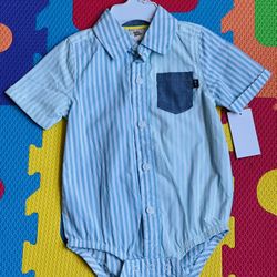 Baby B'gosh One Piece Button Up Onesie 