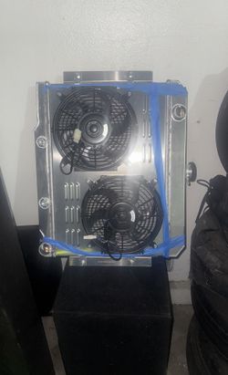 Sbc Radiator With Dual Fan