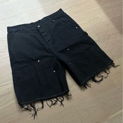 Chrome Hearts Black Flooded Patch Jorts