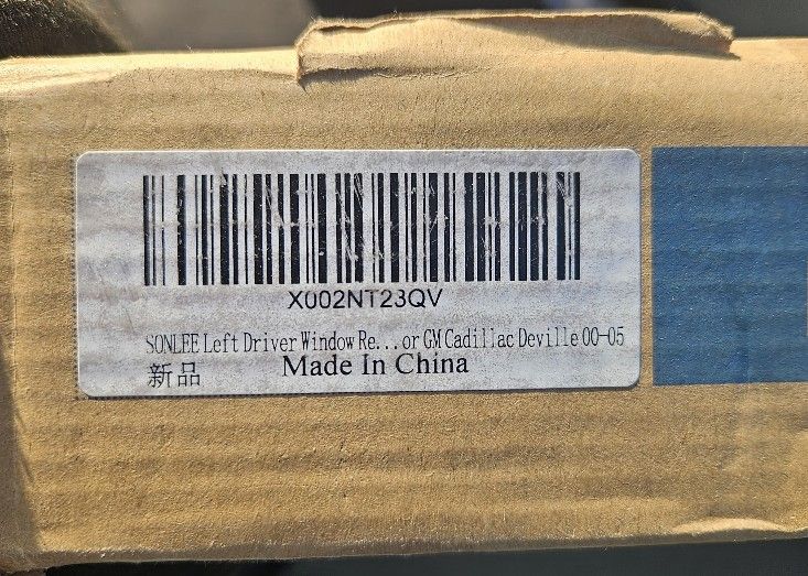 SONLEE Left Driver Window Re... or GM Cadillac Deville 00-05" refers to a SONLEE-brand front left (driver side) window regulator for a 2000–2005 Cadil