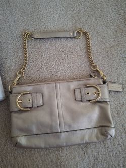 Coach gold purse