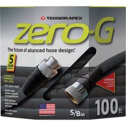 Zero-G Teknor Apex 5/8-in x 100-ft Premium-Duty Kink-Free Woven Gray Hose – Customer Return