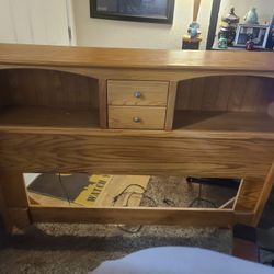 Queen Size Bed Frame With Lights & Drawers