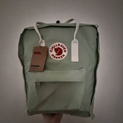 Fjallraven kanken mint green backpack