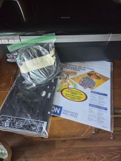 Epson Inkjet Printer with Accessories
