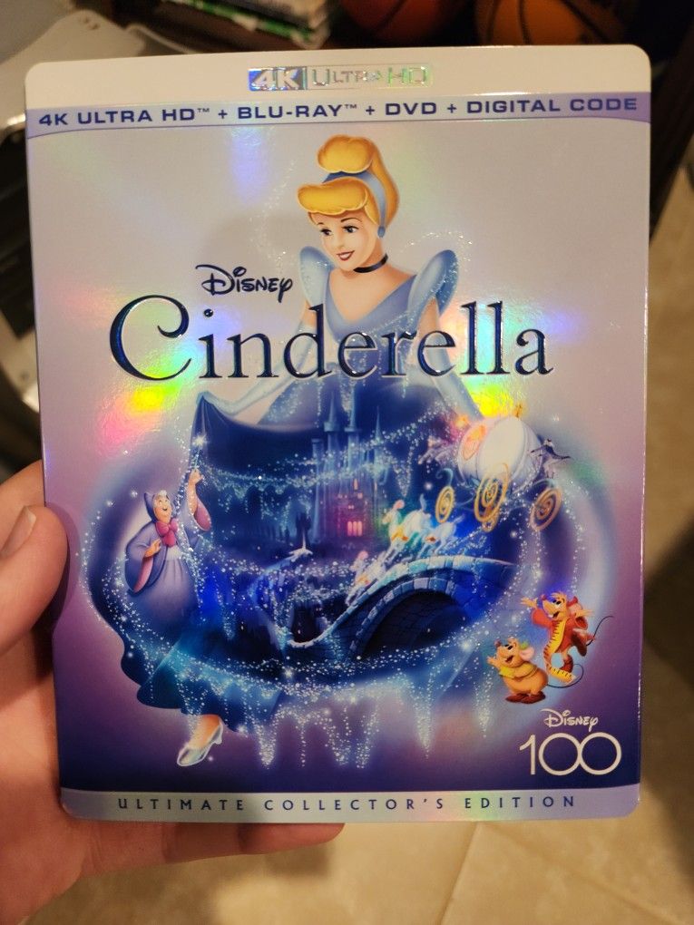Cinderella (1950) 4K, Regular Blu-ray, And DVD Combo