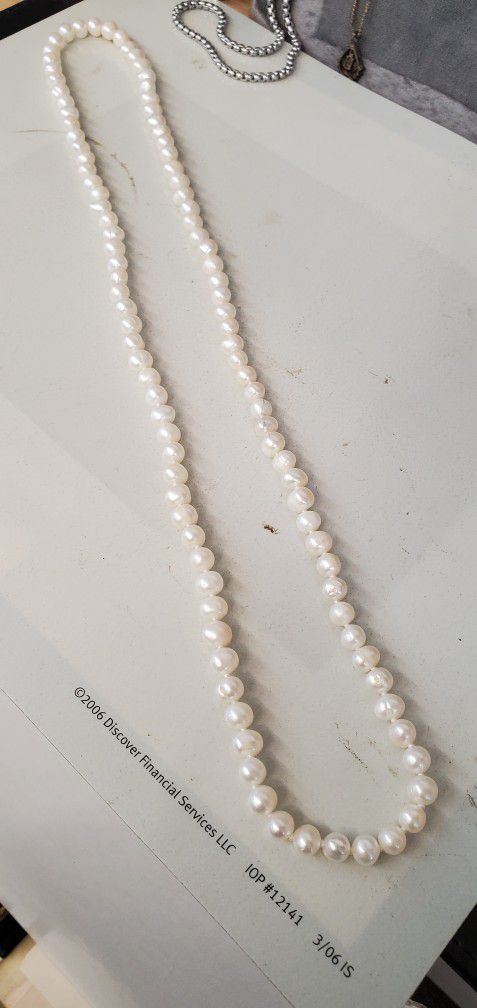 Pearl 8mm Necklace 30inch 