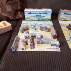Whimsey  on Why Porcelain  Collection  Set 1 and Set 2  Complete  with  Map