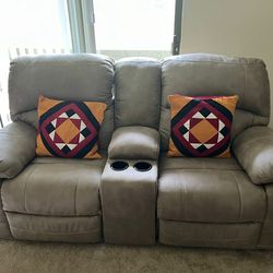 Ashley Leather  Sofa Set 