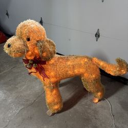 40” Tall X 40” Long Lighted Poodle
