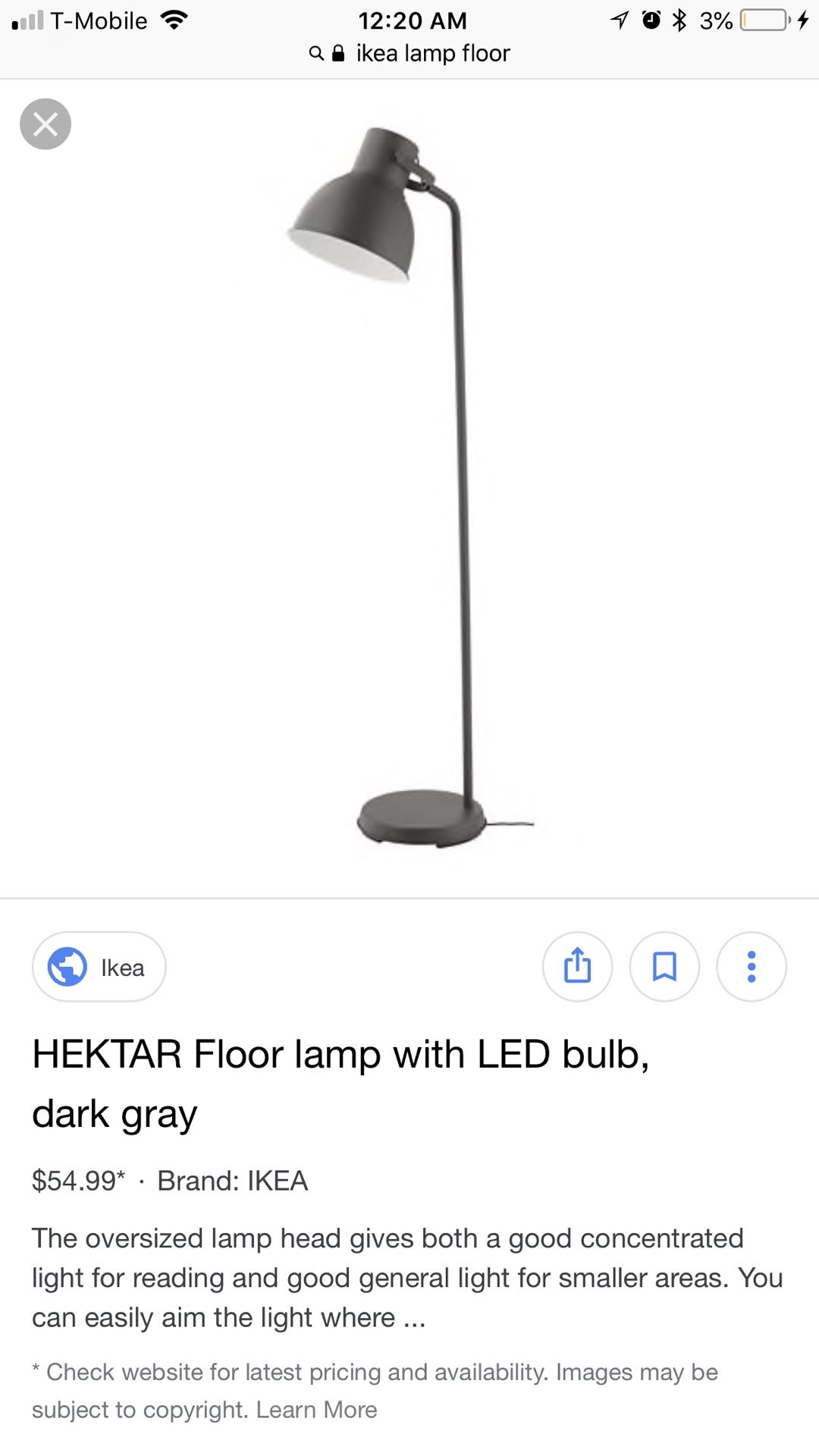 Hektar floor lamp