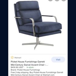 Garret Mid-Century Swivel Accent Chair 