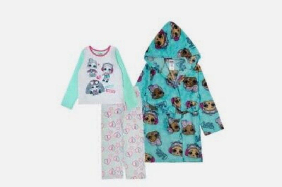 lol surprise plush hooded tob and 2pc set sz 6 small