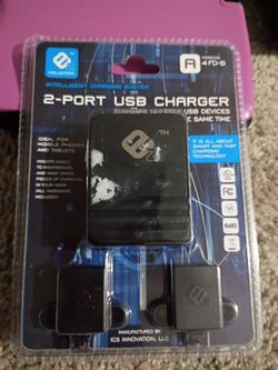 New 2 Port USB charger