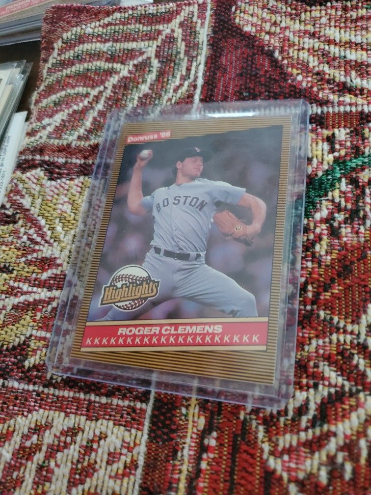 Roger Clemens 1986 Donruss Highlights Baseball Cards Lot 