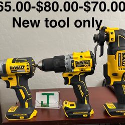 Dewalt Tools $80-$70 New No Battery No Charger -Impact Drill Sold