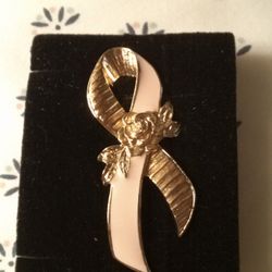 Retro Avon Pink Ribbon Breast Cancer Pin