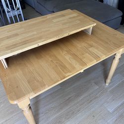 Solid Wood Dinning Table With An Extension  ( NO CHAIRS )