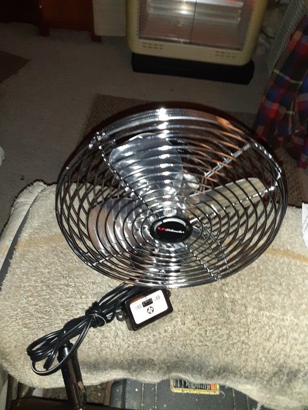 Schumacher Chrome 125 Twelve Volt Fan