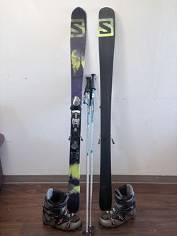 SALOMON QUEST ACCESS 770 Alpine Downhill Ski Boots Men's MP 27.5 with 167 ski