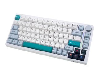 GK GAMAKAY TK75 V2 75% Silent Mechanical Keyboard with TFT Screen, Hot Swap RGB Bluetooth 5.0/2.4GHz Wireless/USB-C Wired PBT Cherry Profile Keycaps G