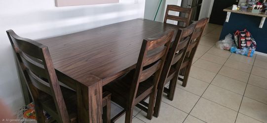 Wood dinning set