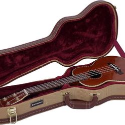 Crossrock Hardshell Wood Case for Tenor Ukulele Case, Vinyl Tweed (CRW620TUTW)